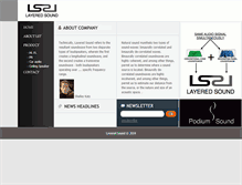Tablet Screenshot of layeredsound.com
